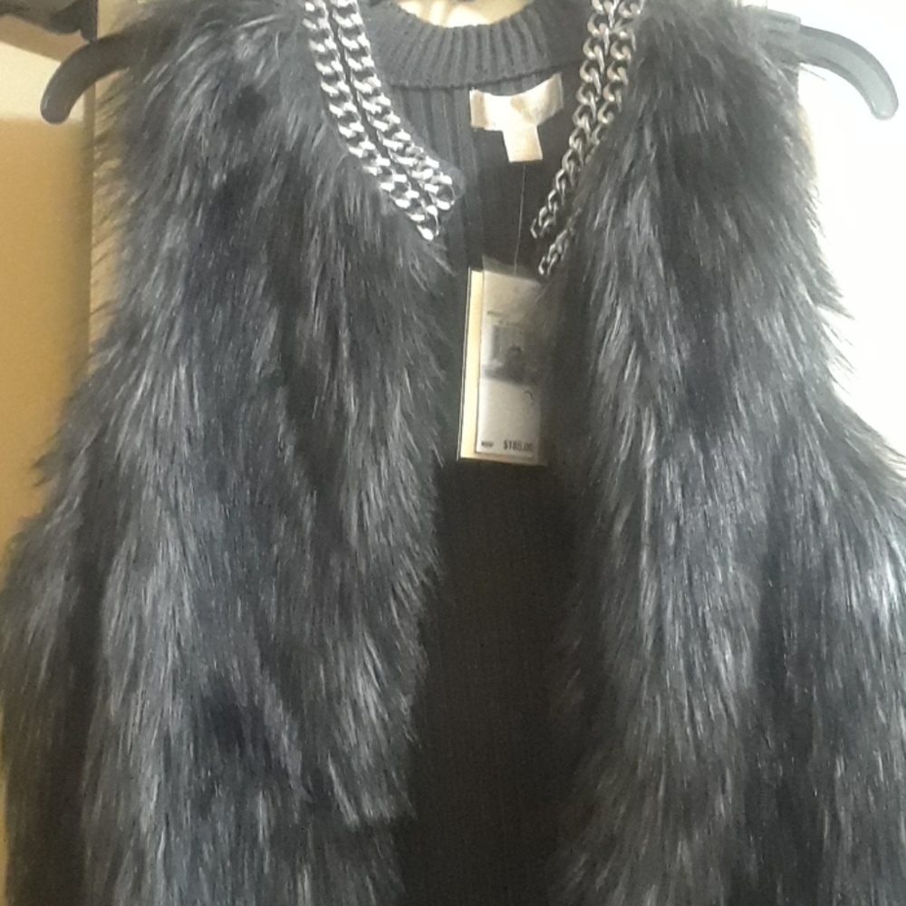 Michael Kors faux fur vest